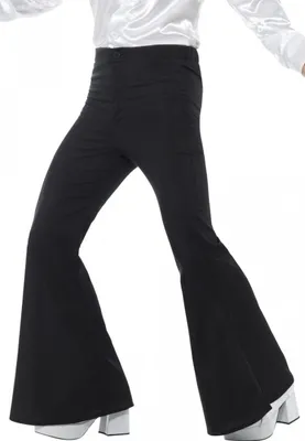Produktbild von Schwarze Herren Schlaghose für Fasching & Karneval Größe: XL