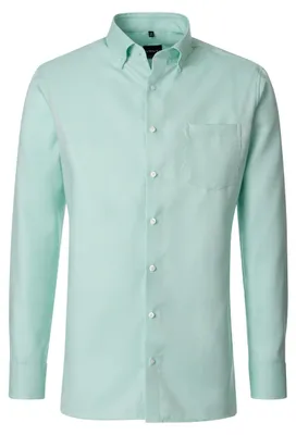 Produktbild von VENTI Herren Businesshemd Langarm Button-Down Comfort-Fit Grün 48