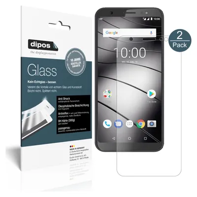 Produktbild von 2x Schutzfolie für Gigaset GS185 matt - Anti-Shock 9H Folie dipos Glass