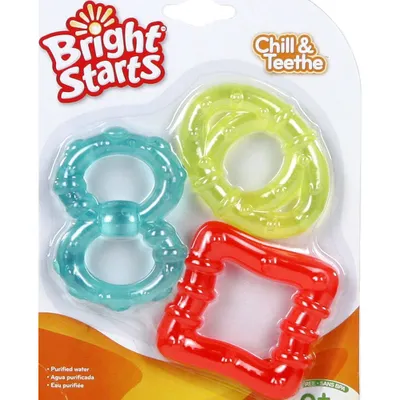 Produktbild von BRIGHT STARTS 8195 Beißring, 3 - 6 Monate, KÃ1/4hlfunktion, BPA-frei