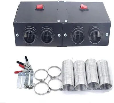 Immagine prodotto di Sbrinatore per auto ad alta potenza, sbrinatore a ventilazione a riscaldamento rapido, adatto per il riscaldatore dell'auto 12 V 500 W