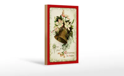 Produktbild von Holzschild Weihnachten Santa Claus Winterzeit 12x18 cm Dekoration