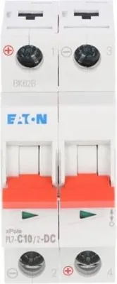 Obrázok produktu pre Miniatúrny istič 2P C 10A 10kA DC PL7-C10/2-DC 264900