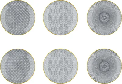 Produktbild von Teller-Muster 6-teiliges Set