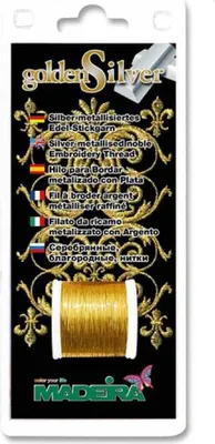 Produktbild von Madeira GoldenSilver Näh und Stickgarn (Gold) 100m