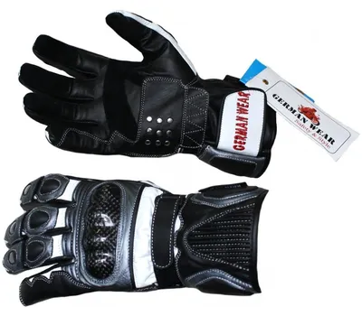 Produktbild von Motorradhandschuhe Motorrad Biker Handschue Lederhandschuhe in 3x Farben, Größe:7=S, Farbe:Grau
