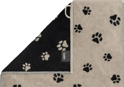 Immagine prodotto di Cawö asciugamano We love Dogs 6247 Colore nero/beige Dimensioni 50x150