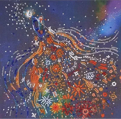 Produktbild von Abris Art Perlenstick-Set „Der kleine Prinz“, 20 x 20 cm