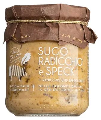 Produktbild von Alpe Magna Sugo Radicchio e Speck - Sahnesoße mit Radicchio und Speck