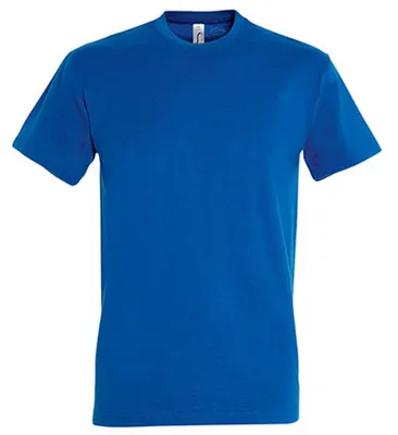 Image de SOLS - T-shirt « Imperial » pour hommes/femmes unie, coton filé à l'anneau LT2562 (S) (bleu roi)