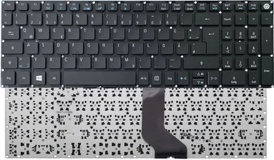 Produktbild von Acer Notebook-Tastatur Deutsch QWERTZ Schwarz für Aspire 5 A515 A515-41G A515-51 A515-51G A515-52 A515-52G A517 A517-51 Original Acer Teilnummern: NSK-REFBC 0G, PK131NX3B11, 0KN1-0T2G13, NSK-REDBW, NSK-REBBQ, NSK-RE2SW 0G