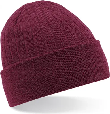 Produktbild von Beechfield B447 | Thinsulate Beanie Wintermütze - Farbe: Burgundy - Größe: One Size