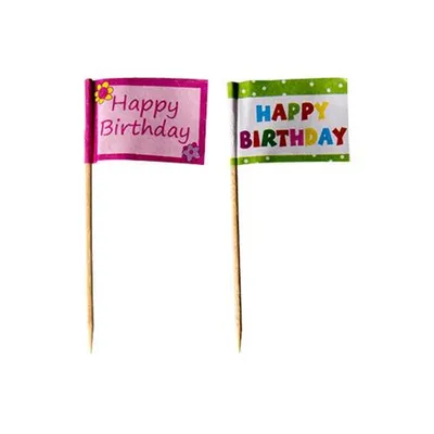 Produktbild von Deko-Picker 8 cm "Happy Birthday"