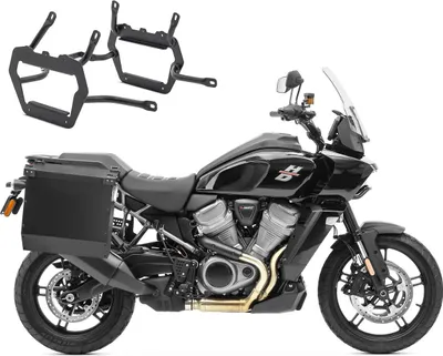 Produktbild von Set Alukoffer + Kofferträger passend für Harley Davidson Pan America 2