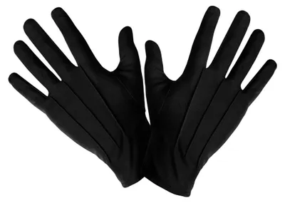 Produktbild von Schwarze Uni Kostümhandschuhe für Halloween & Karneval