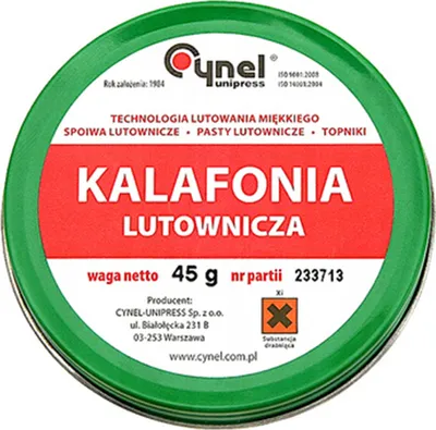Zdjęcie produktu dla Kalafonia do Lutowania 45g Topnik Lutowniczy Cynel