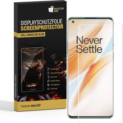 Produktbild von 4x Displayfolie für OnePlus 8 Pro FULL COVER Displayschutz Schutzfolie HD KLAR