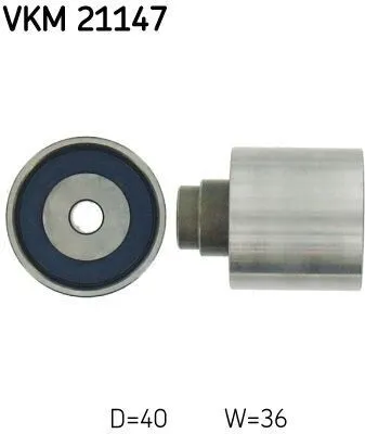 Produktbild von SKF VKM 21147 Umlenkrolle Zahnriemen für VW Golf IV Schrägheck (1J1) GOLF VI (5K1) Golf V Schrägheck (1K1) POLO (9N) für AUDI A4 Avant (8K5, B8)