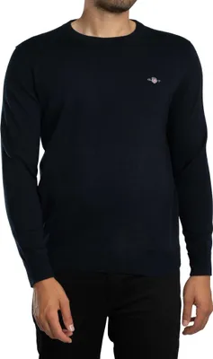 Produktbild von GANT Klassischer Baumwollstrick, Blau M