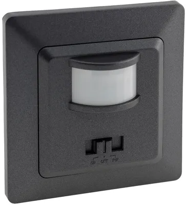 Produktbild von ChiliTec 23044 MILOS Bewegungsmelder 160°, anthrazit LED geeignet, 250V, Unterputz, 3-Draht