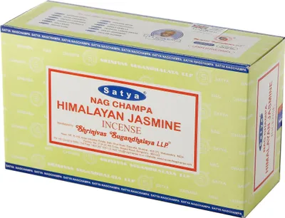 Produktbild von Räucherstäbchen - Satya Nag Champa - Himalayan Jasmine - indische Duftmischung 12x 15 Gramm