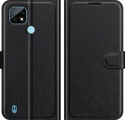 Produktbild von Mobigear Classic  Realme C21 Hülle Klapphülle Geldbörse - Schwarz