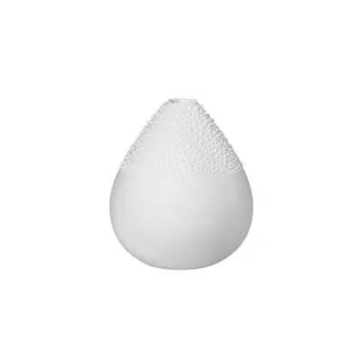 Produktbild von Große weiße Porzellanvase mit Tröpfchen