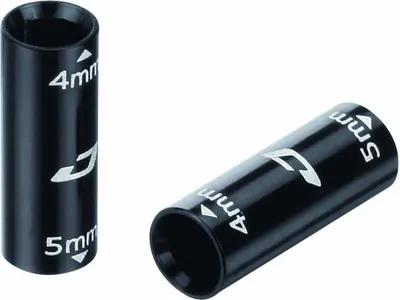 Produktbild von Jagwire CHA119 Außenhüllenverbinder Schwarz - Aluminiumhülse für sichere Zugv....