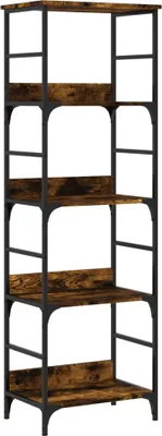 Zdjęcie produktu dla vidaXL Półka na książki dąb wędzony 50x33x153 cm materiał drewnopochodny