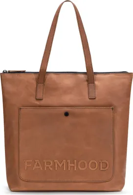Produktbild von Farmhood Leder Schultertasche Nashville Shopper Mid Brown braun