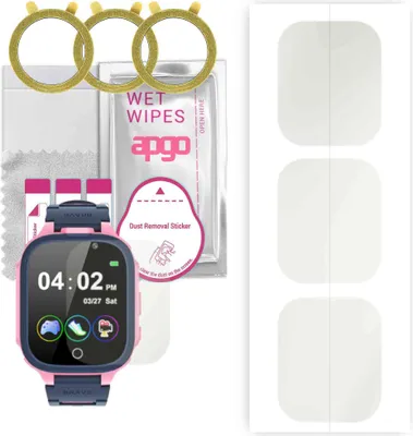 Produktbild von apgo 3 Stück Schutzfolie, Matt, kompatibel mit Kesasohe S23B Smartwatch, Hydrogel Displayschutzfolie mit Positionierhilfe, Displayfolie, robust und kratzfest