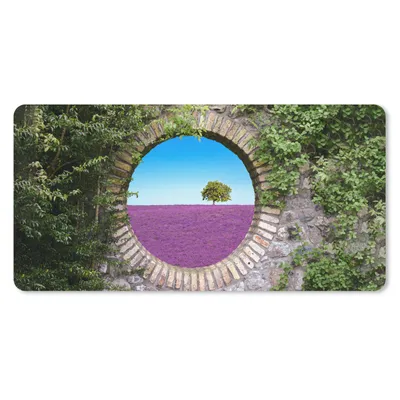 Produktbild von MuchoWow® Mauspad Mousepad Lavendel - Ausblick - Blumen - Sommer 60x30 cm - Mousepads - Maus Mat - Pad - Mausunterlage - Nachhaltig