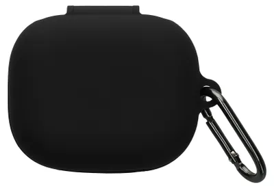 Produktbild von kwmobile Schutzhülle für Anker Soundcore AeroFit 2 Hülle - TPU Silikon Case für Kopfhörer Ladecase - stoßfestes Cover mit Karabiner - Schwarz