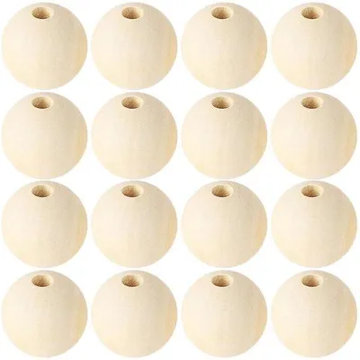 Immagine prodotto di Sfere di legno da 20 mm con foro per il fai da te e la decorazione