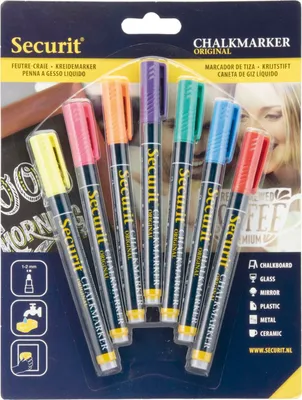 Produktbild von Securit Original SMA100, Blau, Grün, Orange, Pink, Rot, Violett, Gelb, 7 Stück(e)