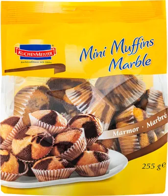 Obrázok produktu pre KuchenMeister mini muffiny mramorová piškóta s nízkotučným kakaom 255g