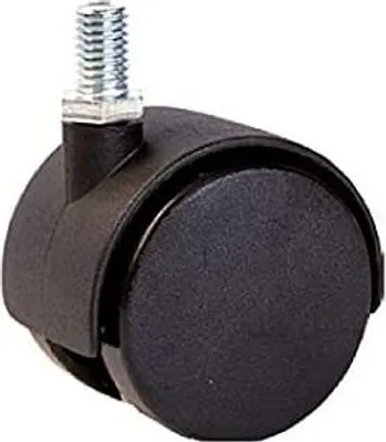 Produktbild von Möbelrolle 50mm Hartbodenrollen Möbelrad Nylonrolle Gewinde M10x15 mm TWT