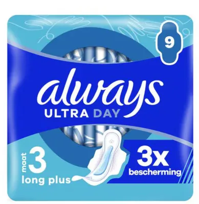 Image de Always Ultra Day Long Plus - Serviettes hygiéniques, 9 pièces