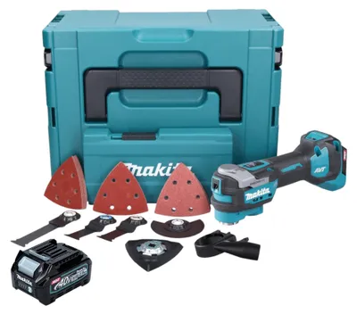 Productafbeelding van Makita TM 001 GD103 accu multifunctioneel gereedschap 40 V max. Starlock Max Brushless + 1x accu 2,5 Ah + 37-delige accessoire set + Makpac - zonder oplader