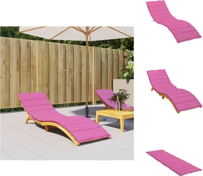 Produktbild von vidaXL Sonnenliegen-Auflage Rosa Oxford-Gewebe - Sitzpolster