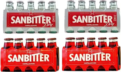 Produktbild von Italian apeterivo Sanbitter 20 x 100 ml + San Bitter Dry White 20 x 100 ml + Crodino Bitter