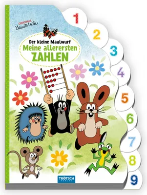 Image de Trötsch Der kleine Maulwurf Pappbilderbuch mit Register Meine allerersten Zahlen