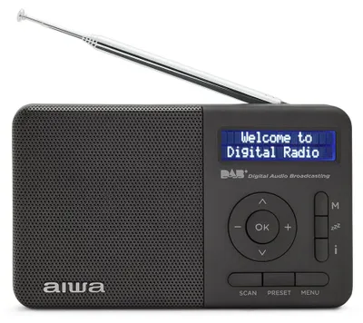Productafbeelding van Aiwa RD-40DAB/BK, Draagbaar, Digitaal, DAB+, FM, 2 Watt, 5,08 cm, LCD-scherm