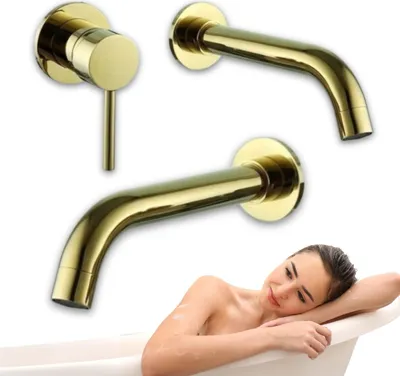 Produktbild von Unterputz-Waschtischarmatur Gold SEM-1077G