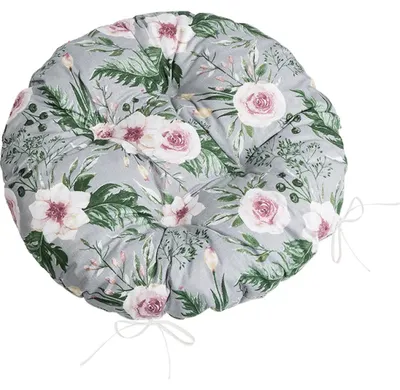Produktbild von Sitzkissen Adele rund gesteppt - Durchmesser 40 cm - Pink,Grey,Green