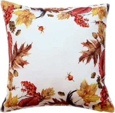 Produktbild von Kissenhülle 40 x 40 cm mit Druckmotiv Herbstblätter 40 x 40 Kissenhülle