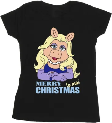 Produktbild von Disney - "Muppets Queen of Holidays" T-Shirt für Damen BI35189 (M) (Schwarz)