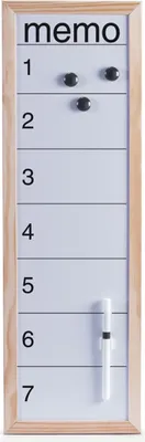 Produktbild von Zeller Magnet-/Schreibtafel "Memo", natur, 20 x 60 cm, 11576