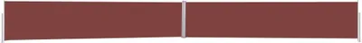 Image de Auvent latéral rétractable de patio 170x1200 cm Marron