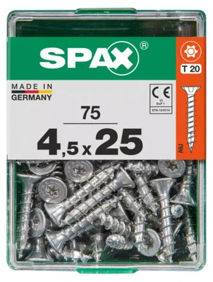 Produktbild von Spax Universalschrauben 4.5 x 25 mm TX 20 - 75 Stk.